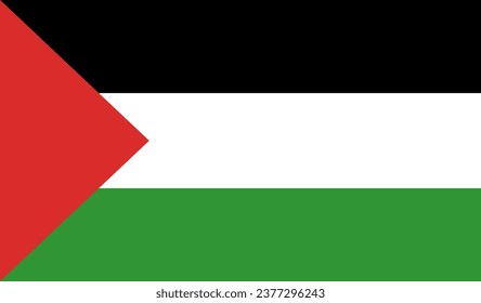 Palestine national flag vector icon. Save Palestine. we support Palestine.