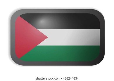 Palestine, Palestinian Flag with black boarder