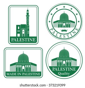 Palestine. Rubber and stamp