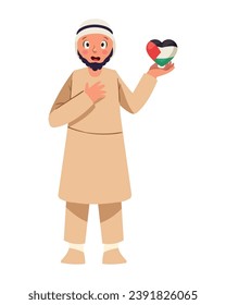 palestine save persons patriotic illustration