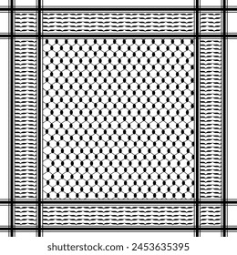 Palestine Scarf pattern Arabic Black kufiya. arabic scarf pattern 