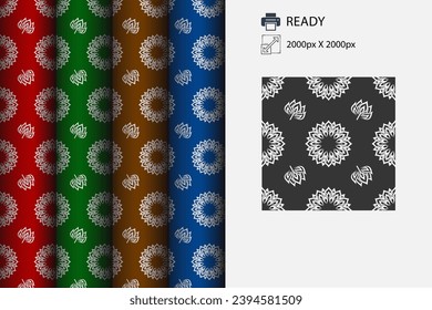 Palestine scarf pattern in flat vector design