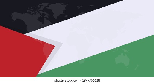Palestine state flag abstract concept flag background. EPS 8 vector