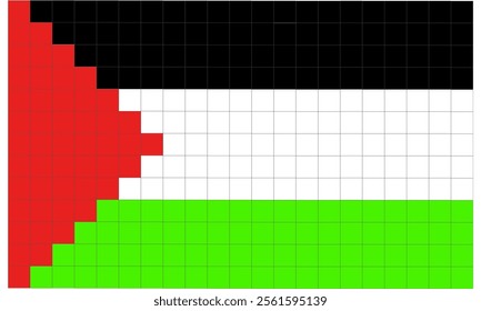 Palestine state flag. Independent state of Palestine. Free Free Palestine