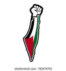 palestine strungle logo. palestine fight and freedom icon.