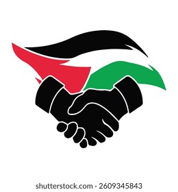 Palestine support logo icon design vector illustration