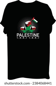 Palestine  t shirt design template