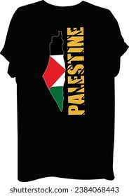 Palestine  t shirt design template