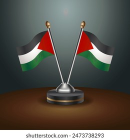 Palestine table flags relation with gradient backgrund