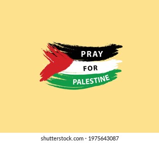 Palestine texture flag design. Free Palestine the boy stand with flag Vector illustration background. Pray for Palestine flag wallpaper, flyer, banner, t-shirt, post vector illustration