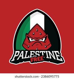 palestine watermelon resistance symbol logo