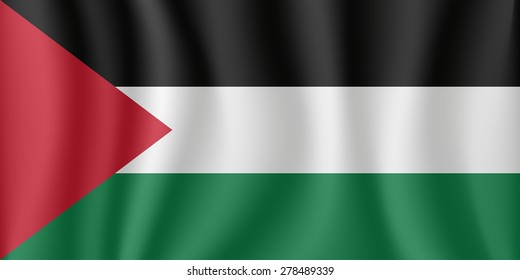 Palestine waving flag