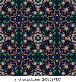 Palestinian colored carpet. Rich ornament for fabric design, handmade, interior decoration, textiles.