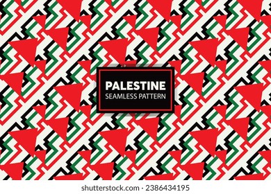 Fondo del patrón de bordado palestino. Ideal para presentaciones y diapositivas. archivo vectorial.