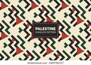 Fondo del patrón de bordado palestino. Ideal para presentaciones y diapositivas. archivo vectorial.