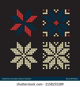 Palestinian embroidery pattern. Vector format.