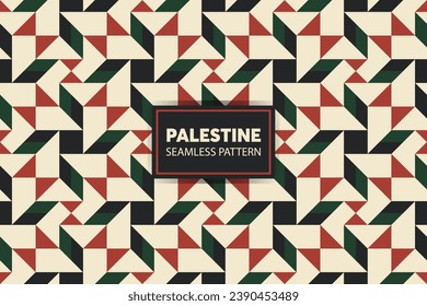 El bordado palestino es un fondo sin fisuras. Ideal para presentaciones y diapositivas. archivo vectorial.
