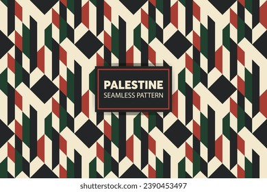 Palestinian embroidery seamless pattern background. Great for presentations and slides. vector file.