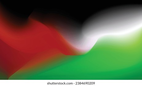 Palestinian flag background with eps format