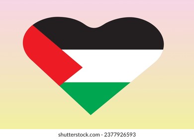 palestinian flag on palestine city background.