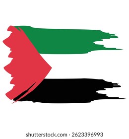 Palestinian flag vector, free Palestine.