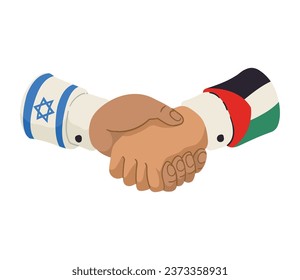 palestinian and israeli handshake design