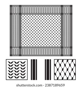 Palestinian Keffiyeh Pattern Middle East Symbol