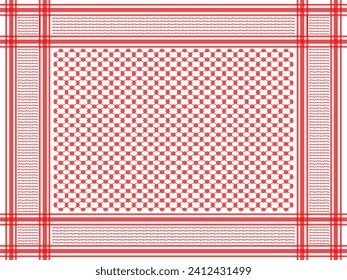 Palestinian keffiyeh vector design illustration