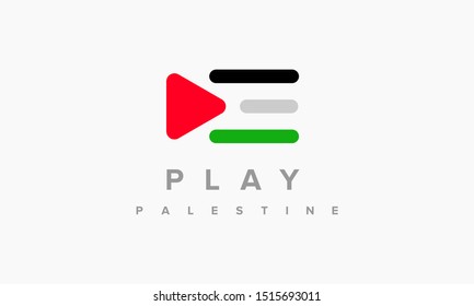 palestinian logo flag. simple for your logo