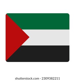 Palestinian Territories flag icon emoji design isolaten on white background