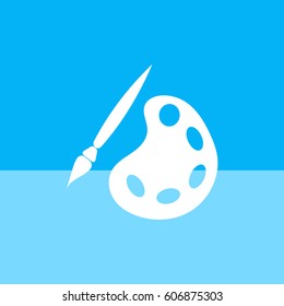 
Palette and brushes icon.