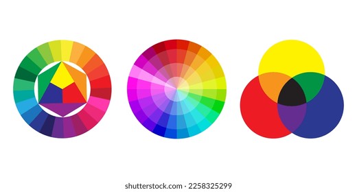 Palette circles. Color gradient. Vector illustration.