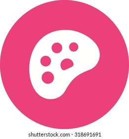 Palette, color, art icon vector image.Can also be used for art and designing. Suitable for mobile apps, web apps and print media.