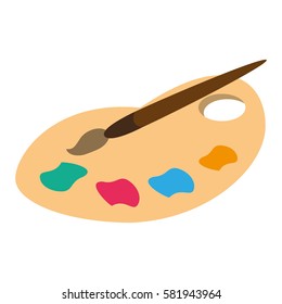 Palette Color Paint Brush