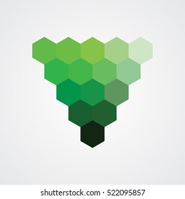 Palette Color Polygon Green