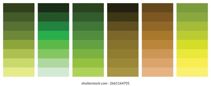 Paleta de amostras de cores para vetores do modelo de cor web.RGB. Conjunto de colorido moderno cor paletas modelo plano. Guia da paleta de cores.