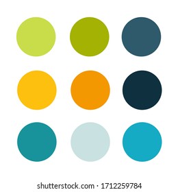 A palette of colorful color combinations. Vector