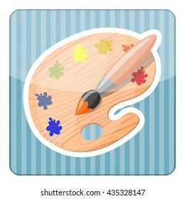 Palette colorful icon
