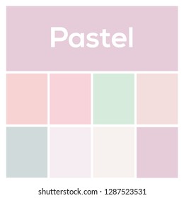 The palette of colors. Pastel Background. Vector colored background