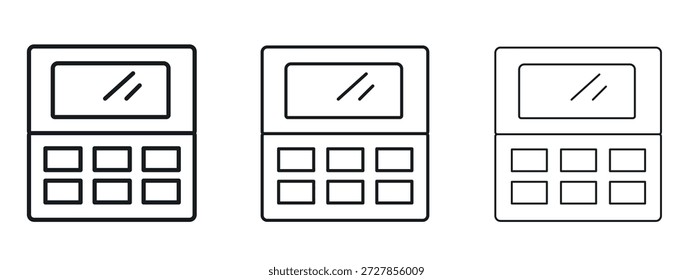 Paleta con sombras de pestañas icono Vector Logo Diseño Plantilla. Gráficos de trazo editables.