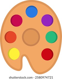 Palette Flat Illustration Vector Design