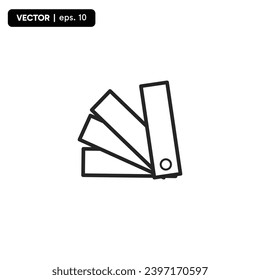 Palette flat vector icon. Tone flat vector icon. Color swatch flat vector icon