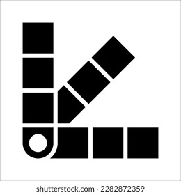 Palette flat vector icon, Tones flat vector icon, Color swatches flat vector icon, on white background, eps 10.