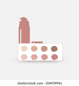 palette of foundation vector retro