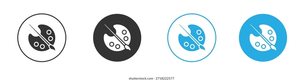 Icono de la paleta para el App y el Diseño web. Ilustración de elemento simple.