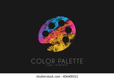 Palette Icon. Color Palette Symbol. Art Logo