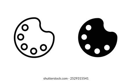 Palette icon concept. Stock vector