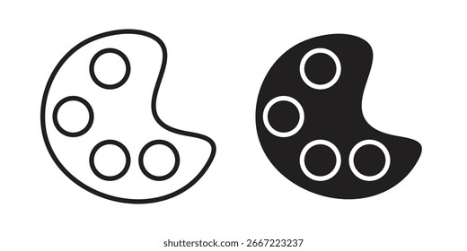 Palette icon. doodle graphics vectors