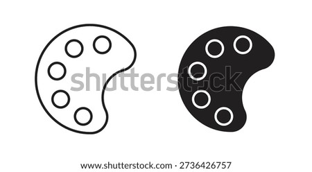 Palette icon element for design projects