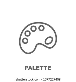 Palette icon. Element of row matterial icon. Thin line icon for website design and development, app development. Premium icon